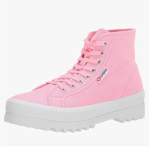 Superga Women's 2341 Alpina pink High-Top Sneakers size 39 US size 8